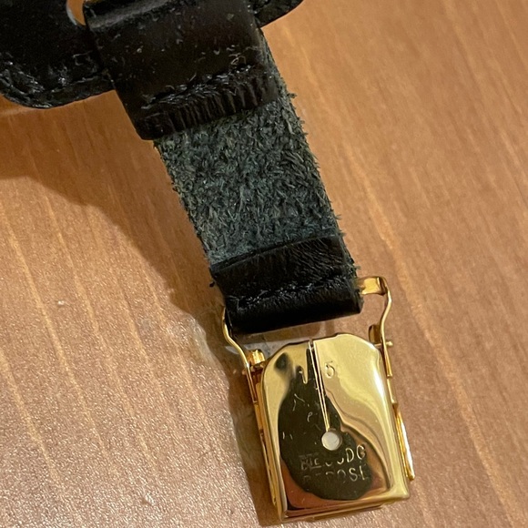 Chanel Runway Logo Black White Clip-on Suspenders - Picture 10 of 16